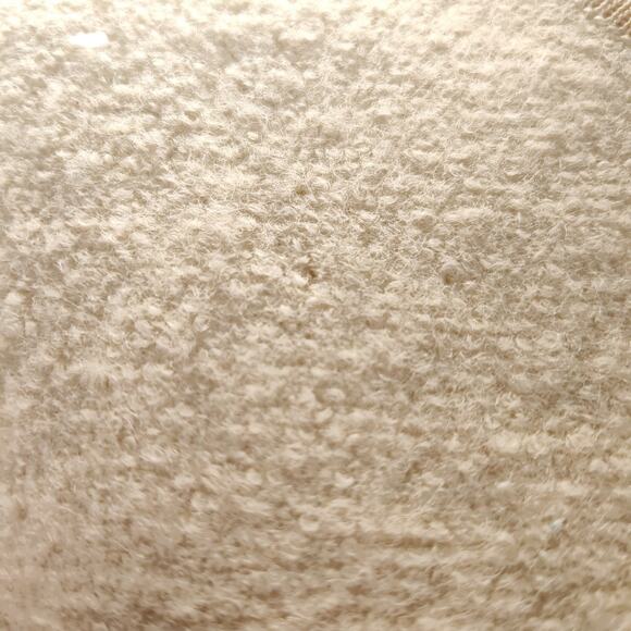 Geiger Austria Ivory Boiled Wool Blazer 42 Collarless Vintage Jacket Metal Btns - Picture 8 of 16